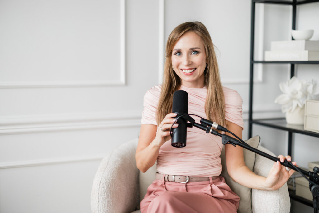 Agnieszka przy mikrofonie